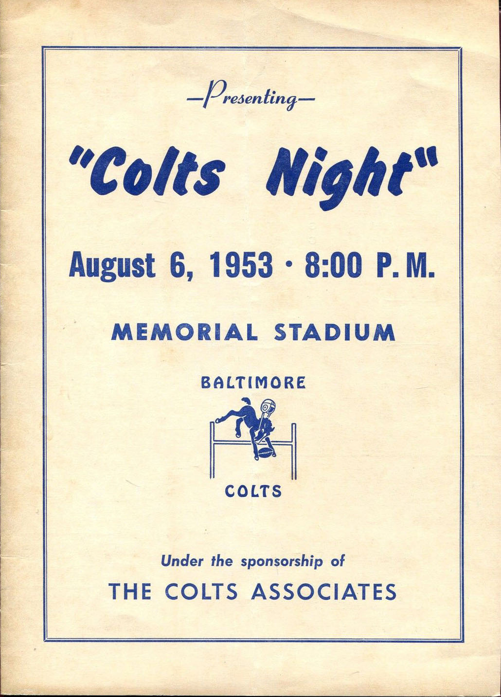 Baltimore Colts intrasquad game (August 6, 1953)