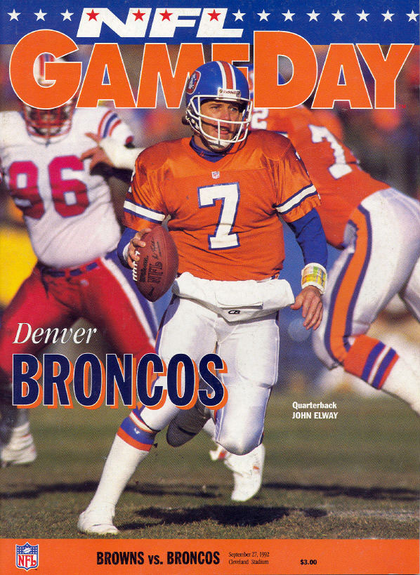 Cleveland Browns vs. Denver Broncos (September 27, 1992)