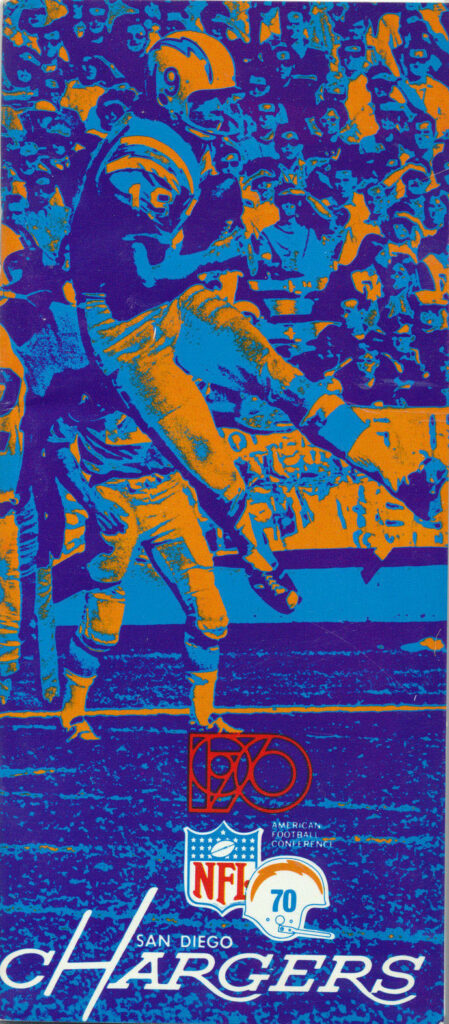 1970 San Diego Chargers media guide