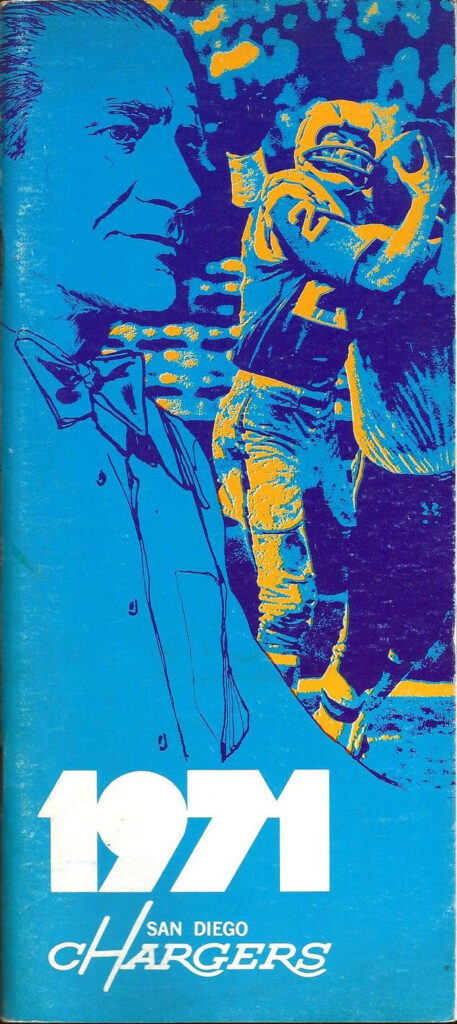 1971 San Diego Chargers media guide