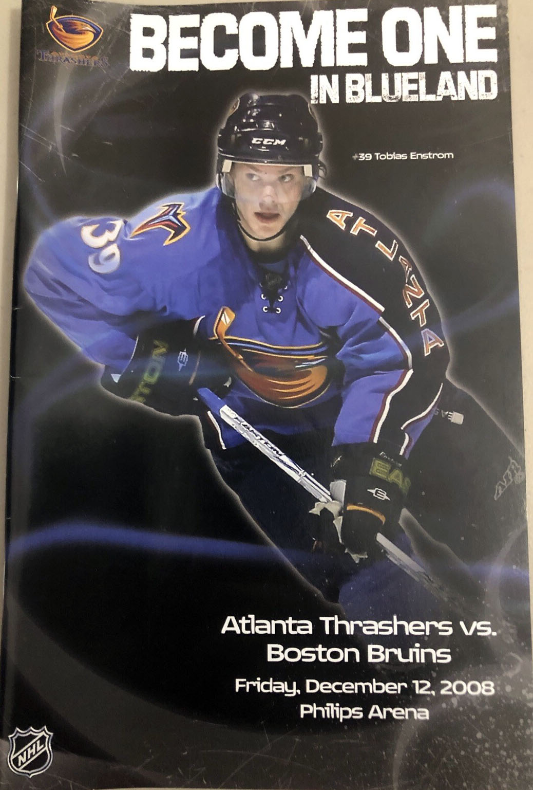 2008-09 Atlanta Thrashers program