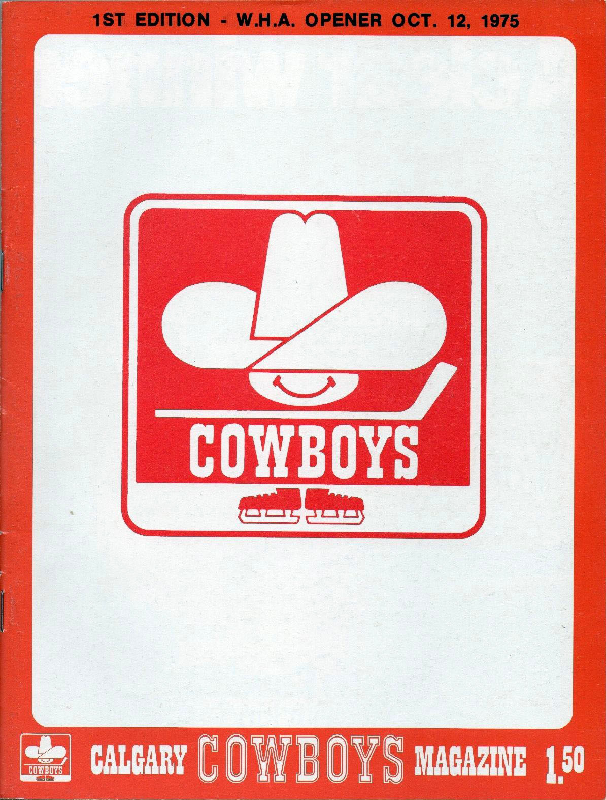 1975-76 Calgary Cowboys program