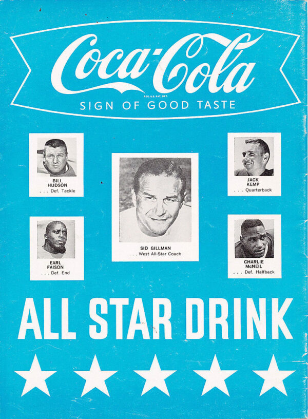 1962 AFL All-Star Game program