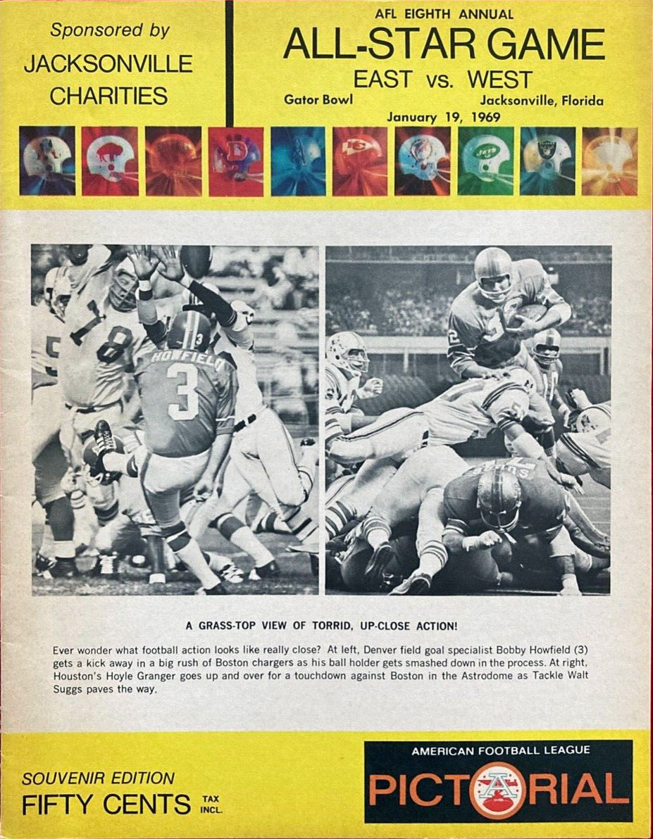 1969 AFL All-Star Game program
