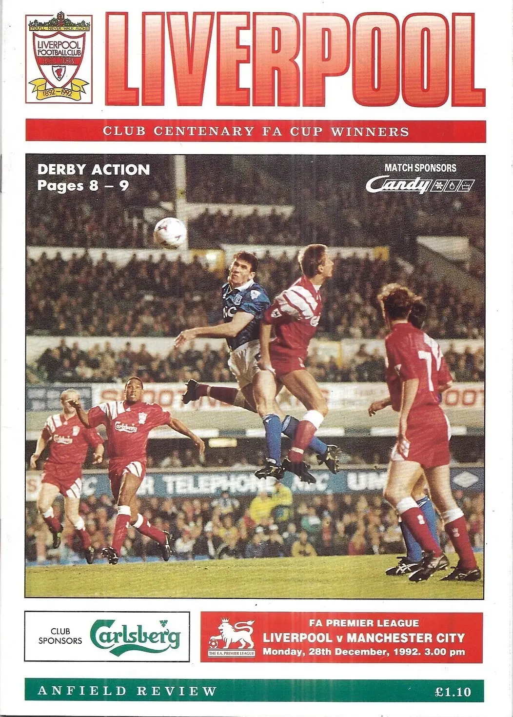 Liverpool vs. Manchester City (December 28, 1992)