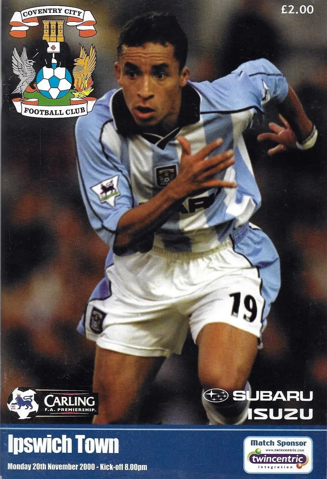Coventry City vs. Ipswich Town (November 20, 2000)