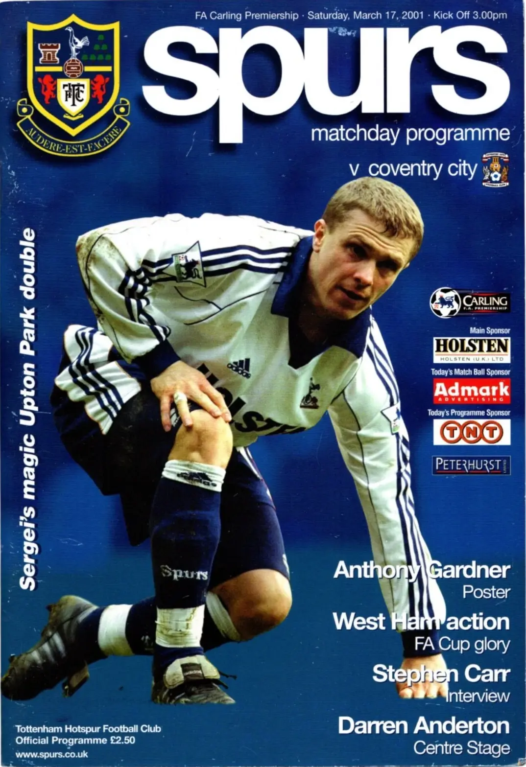 Tottenham Hotspur vs. Coventry City (March 17, 2001)