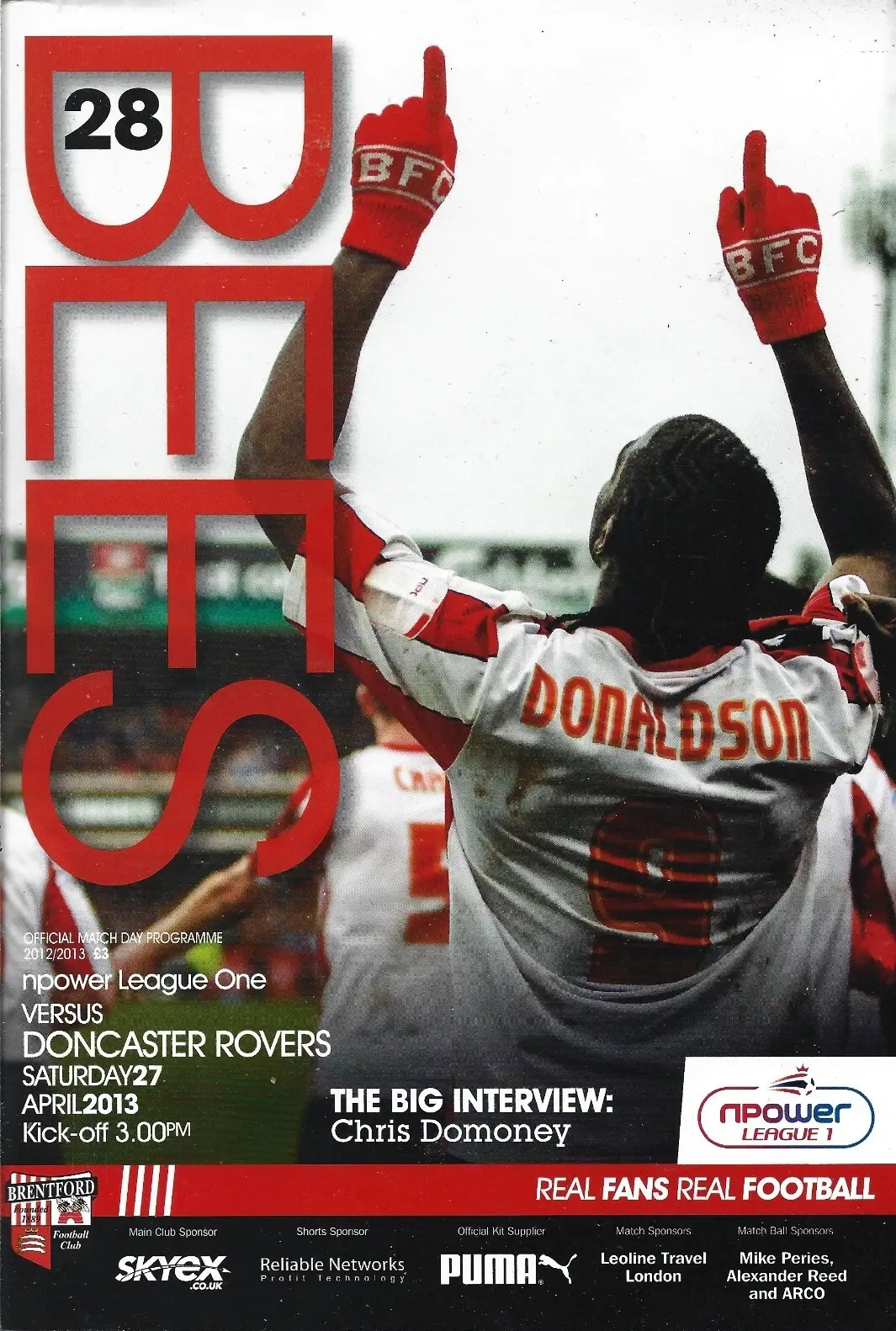 Brentford vs. Doncaster Rovers (April 27, 2013)