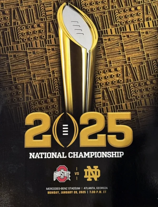 2025 College Football Playoff National Championship program