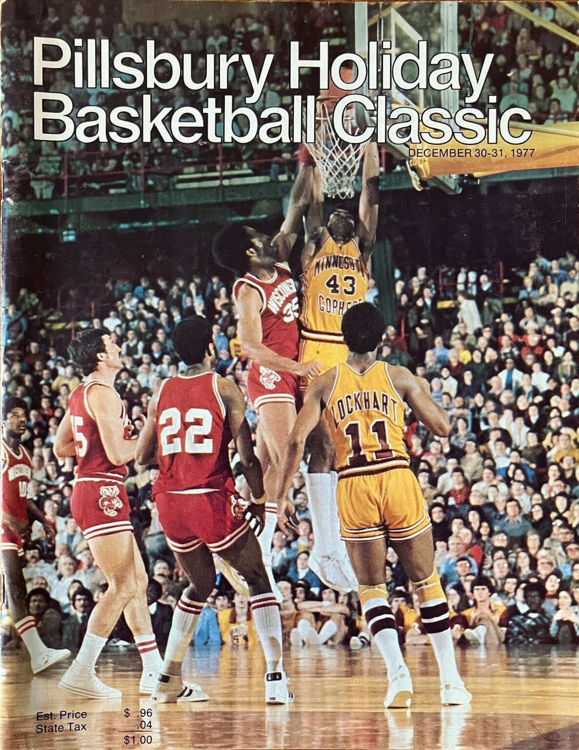 1977 Pillsbury Holiday Basketball Classic program