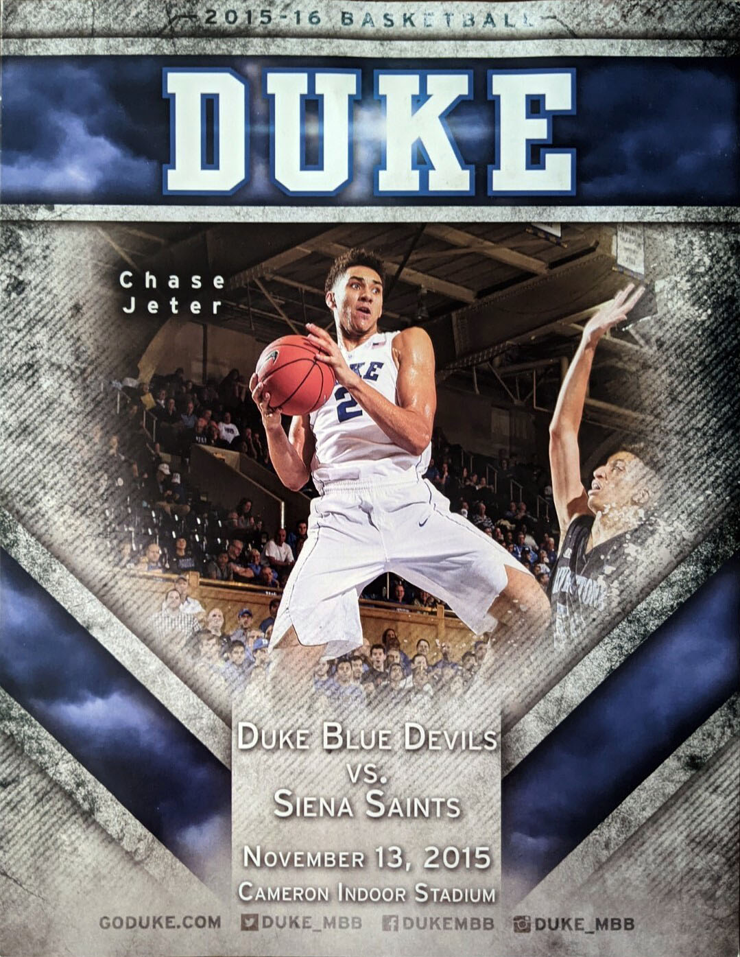 Duke Blue Devils vs. Siena Saints (November 13, 2015)