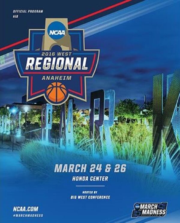 2016 NCAA men's basketball West Regional Semifinals/Finals program