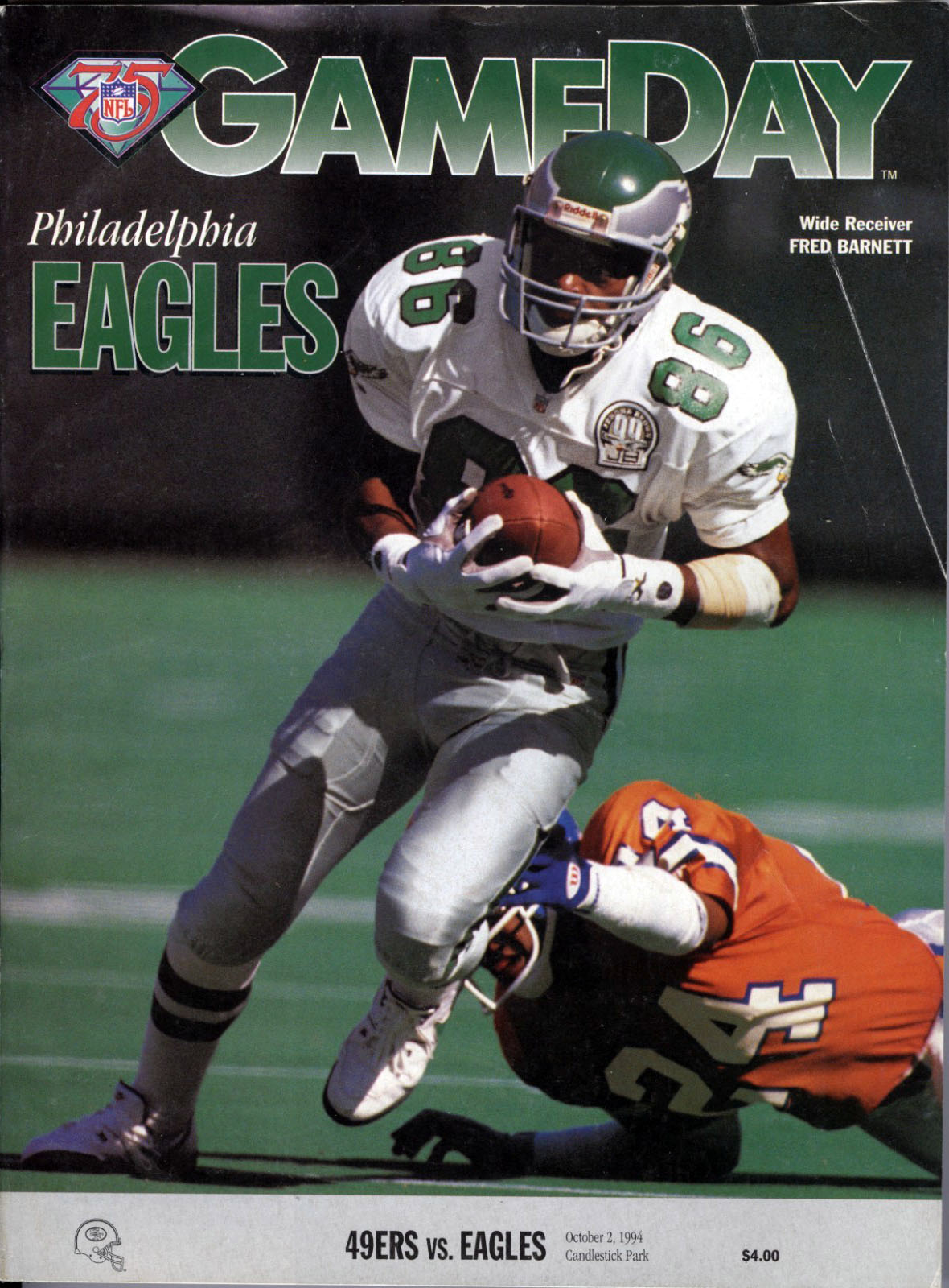 San Francisco 49ers vs. Philadelphia Eagles (October 2, 1994)