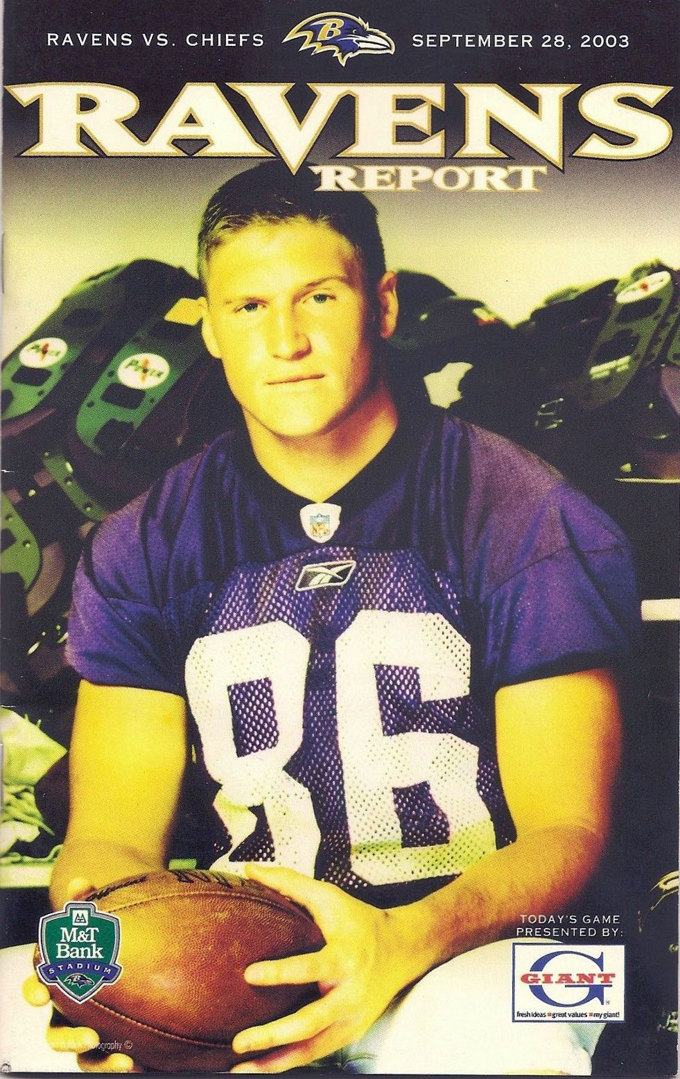 Baltimore Ravens vs. Kansas City Chiefs (September 28, 2003)