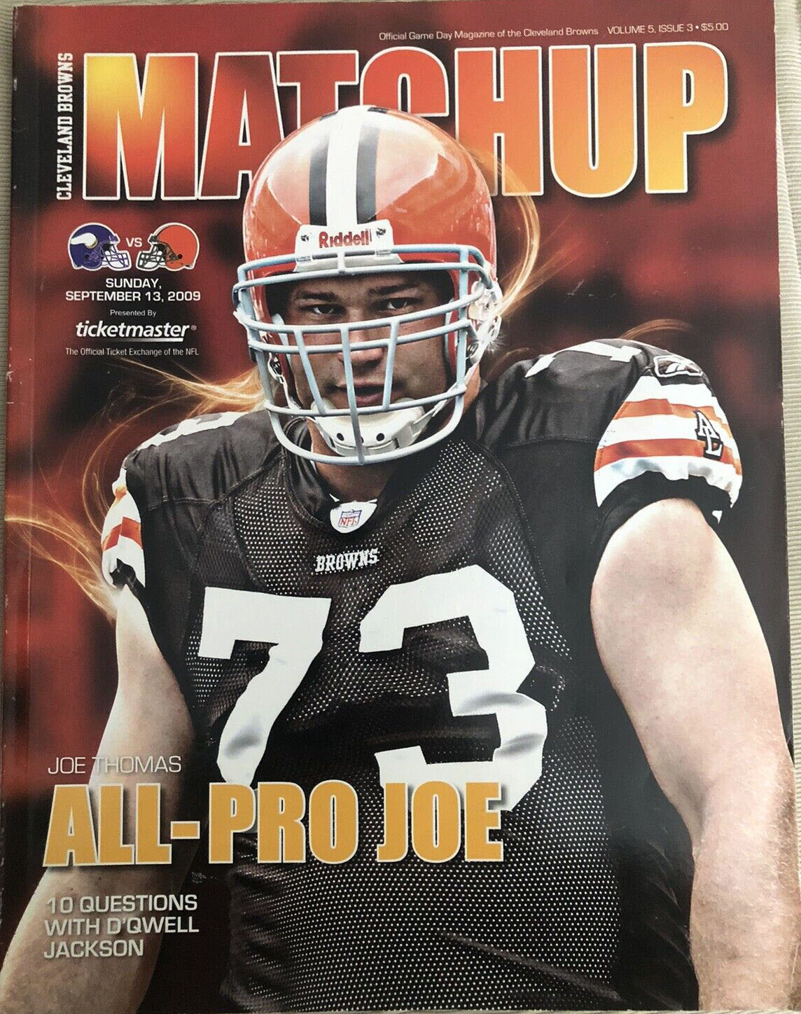 Cleveland Browns vs. Minnesota Vikings (September 13, 2009)