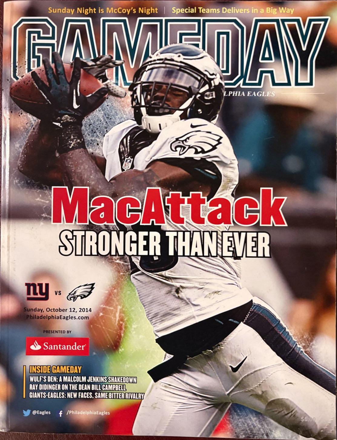 Philadelphia Eagles vs. New York Giants (October 12, 2014)