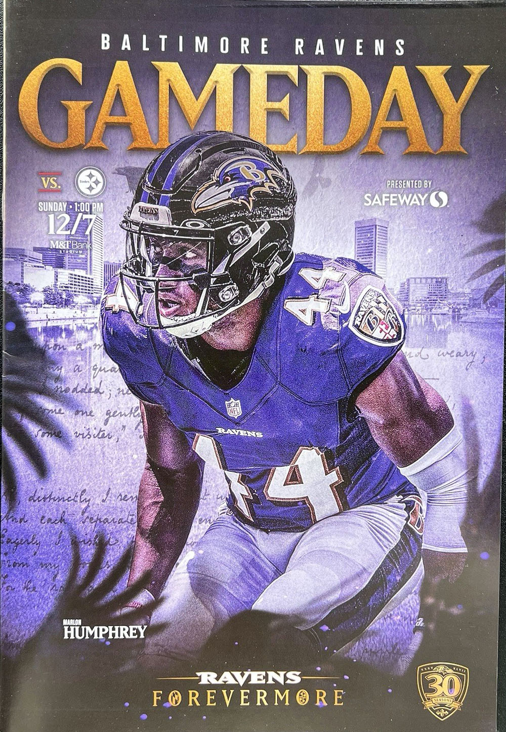 Baltimore Ravens vs. Pittsburgh Steelers (December 7, 2025)