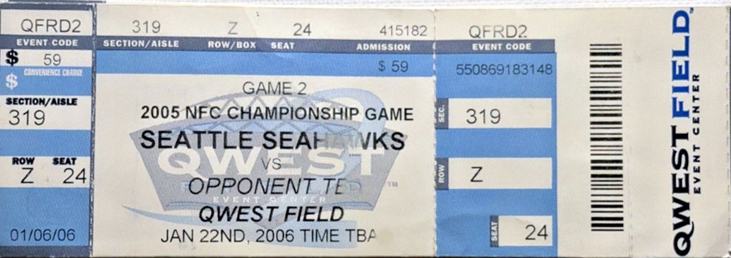 Seattle Seahawks vs. Carolina Panthers (January 22, 2006)