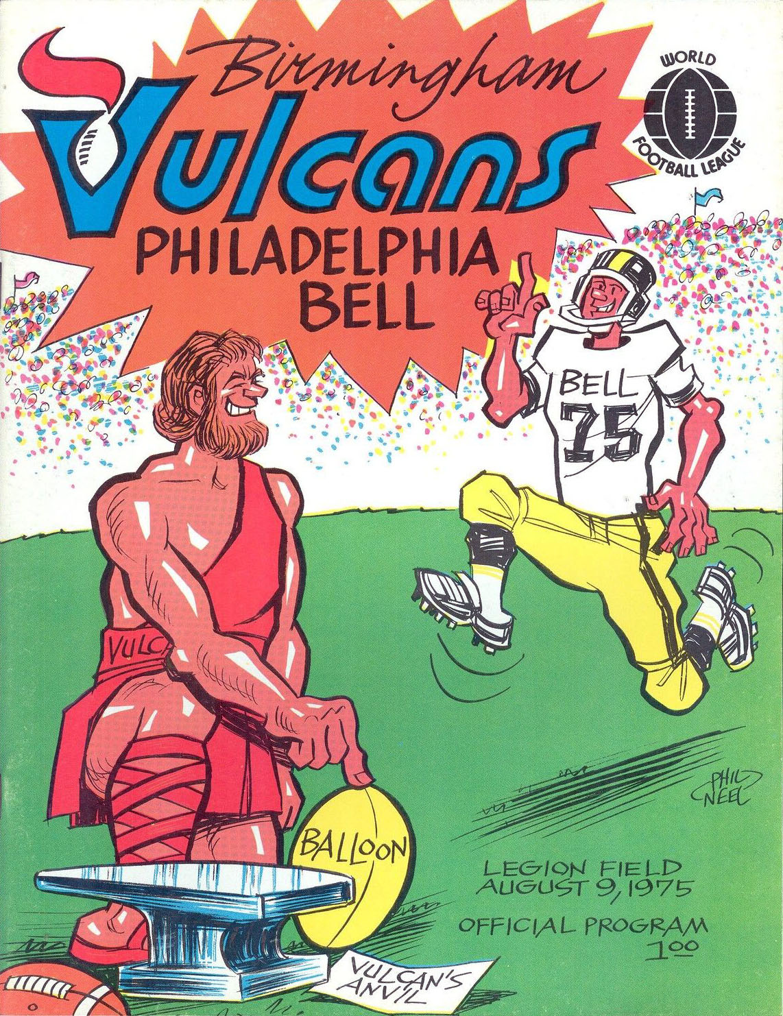 Birmingham Vulcans vs. Philadelphia Bell (August 9, 1975)