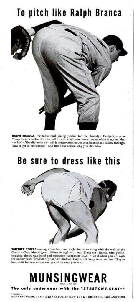 1946 Munsingwear Advertisement (Ralph Branca)