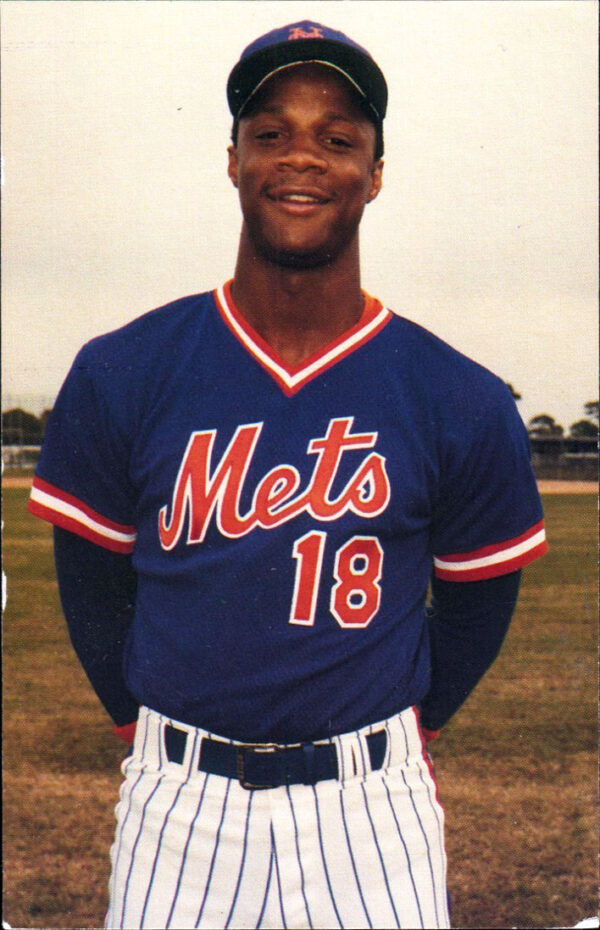 1986 New York Mets Postcard - Darryl Strawberry