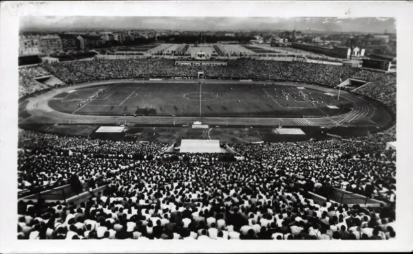 1954 Budapest Népstadion postcard