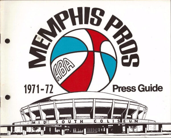 1971-72 Memphis Pros media guide