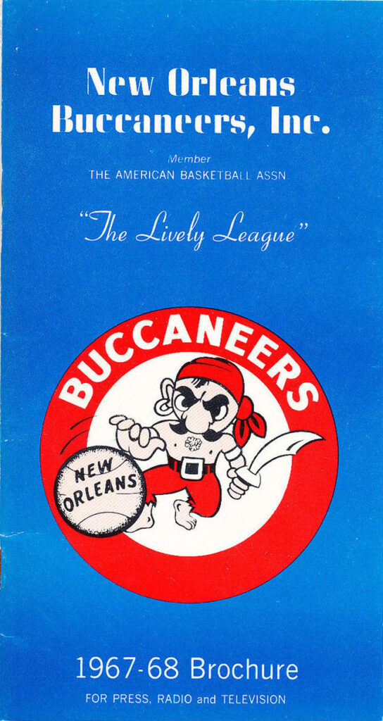 1967-68 New Orleans Buccaneers media guide