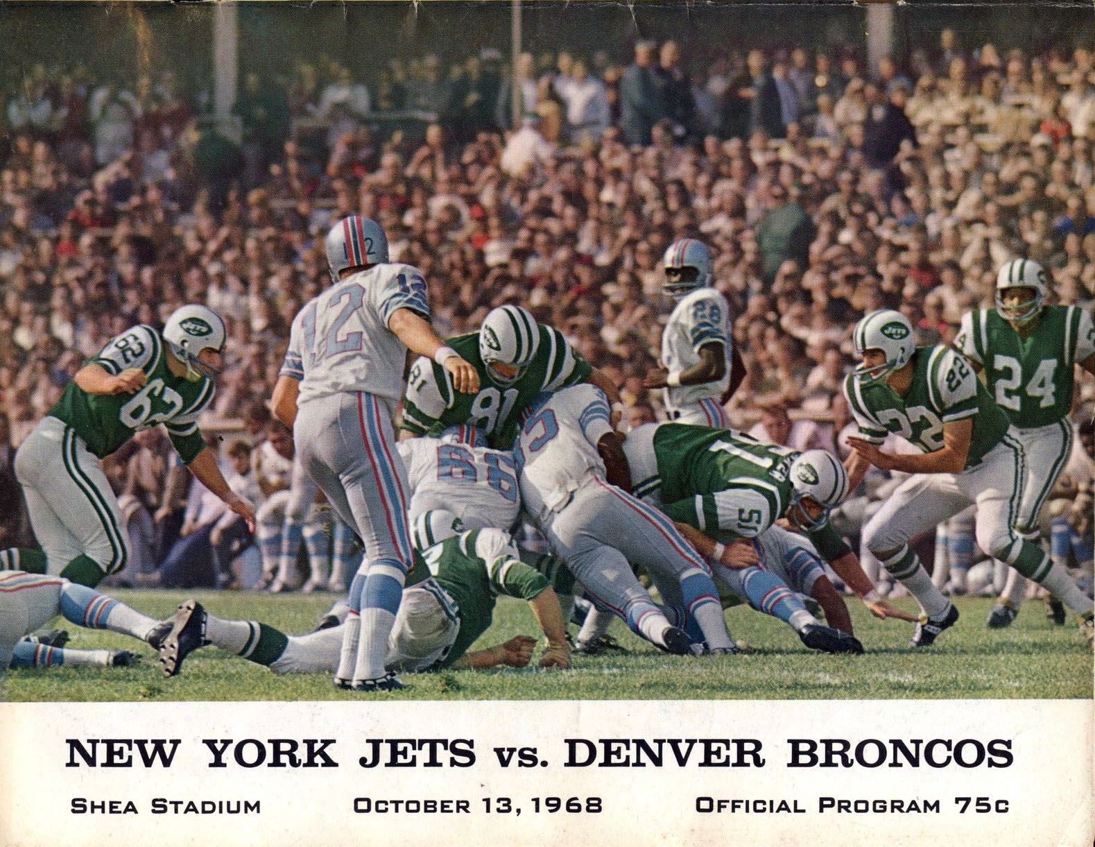 New York Jets vs. Denver Broncos (October 13, 1968)