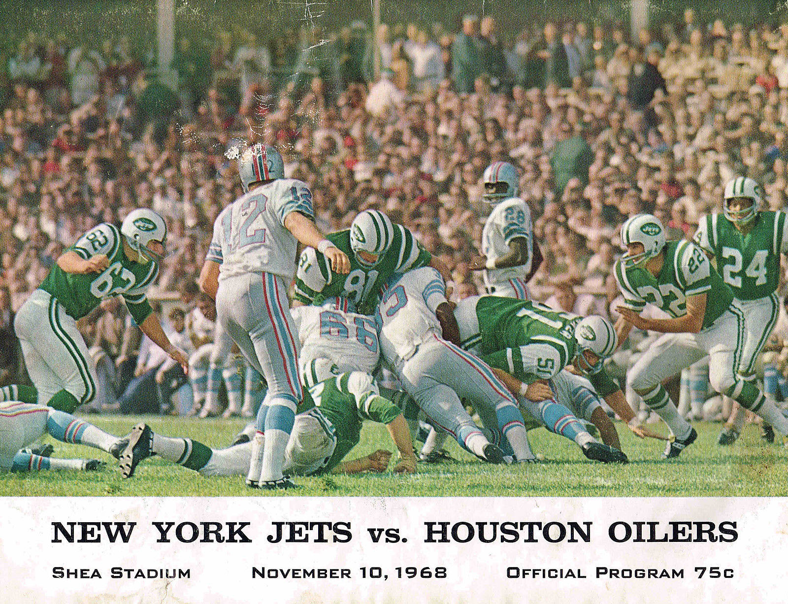 New York Jets vs. Houston Oilers (November 10, 1968)