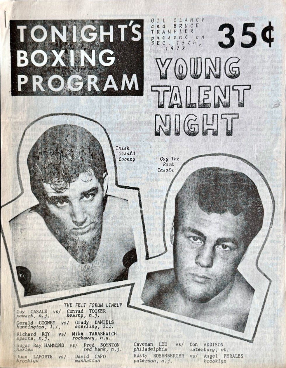 December 15, 1978 Gerry Cooney boxing program