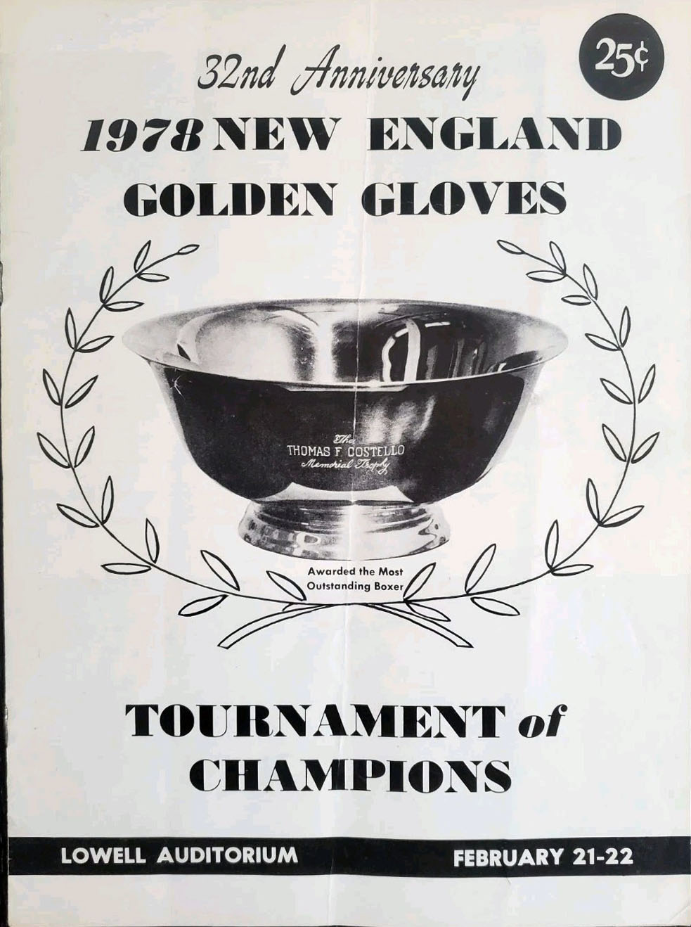 1978 New England Golden Gloves program