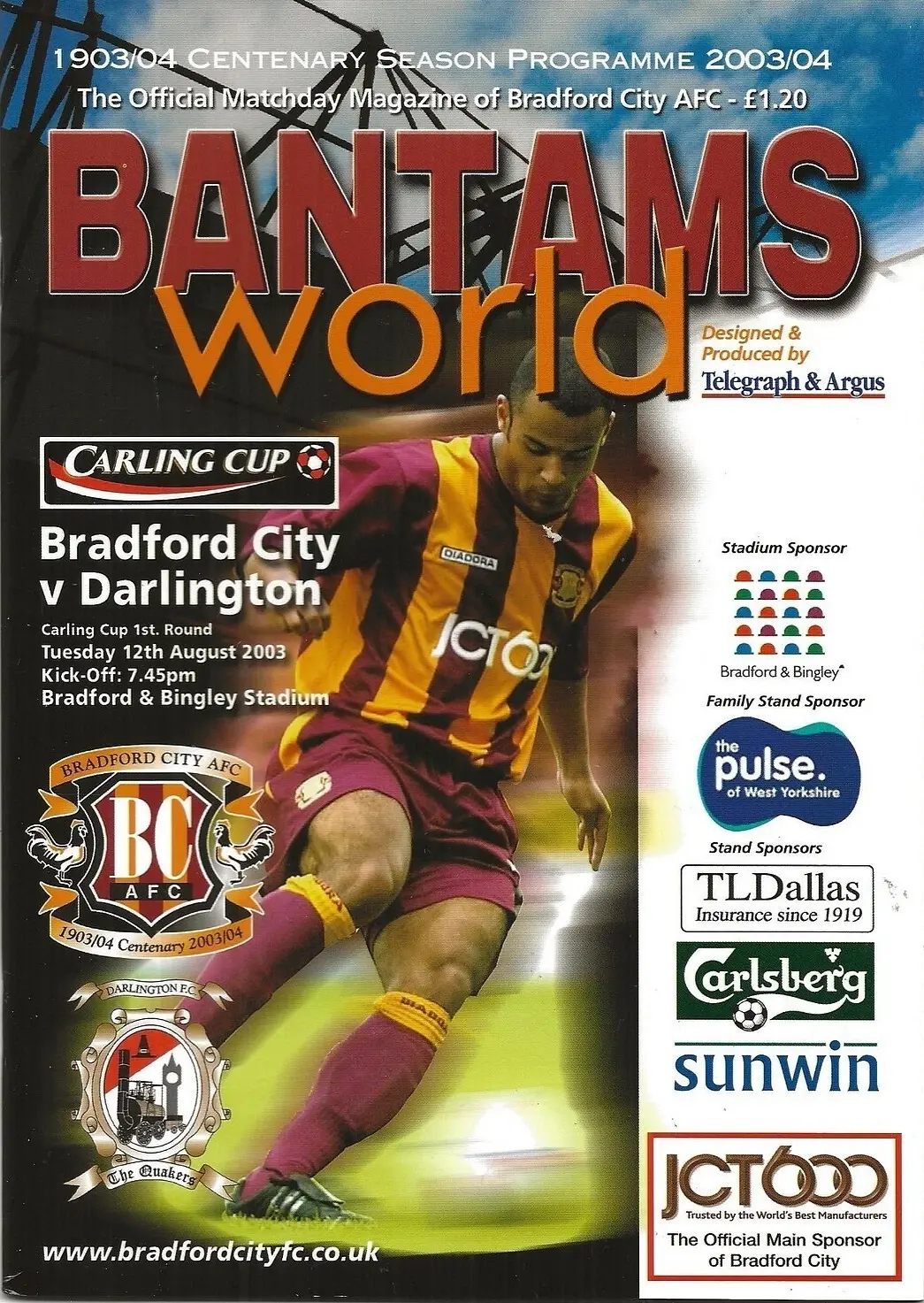 Bradford City vs. Darlington (August 12, 2003)