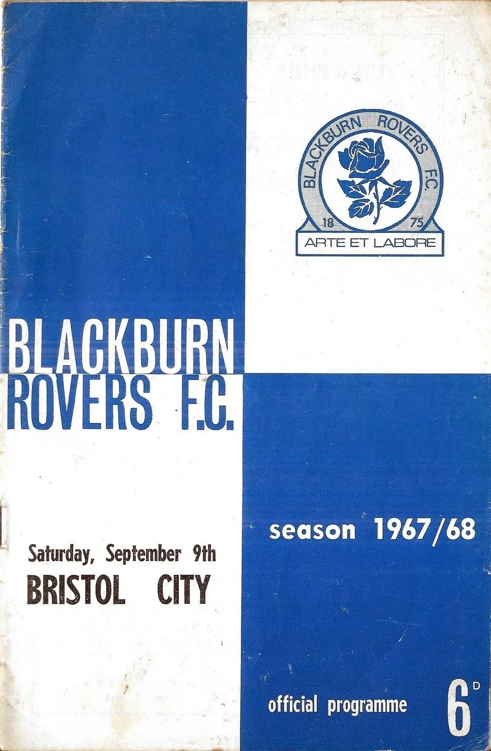 Blackburn Rovers vs. Bristol Rovers (September 9, 1967)