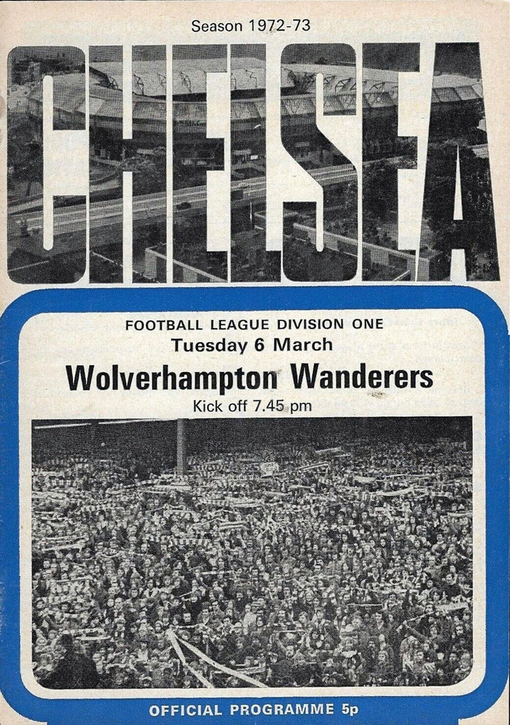 Chelsea vs. Wolverhampton Wanderers (March 6, 1973)