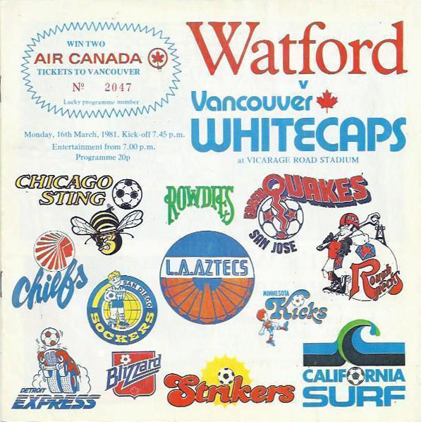 Watford vs. Vancouver Whitecaps (March 16, 1981)