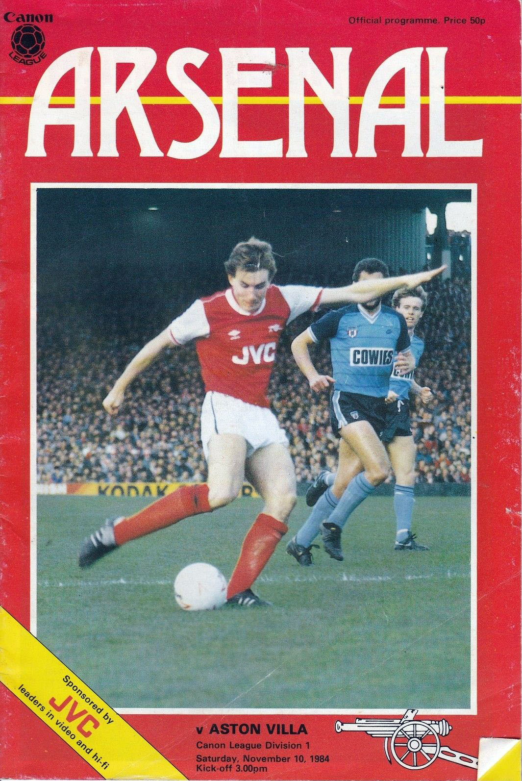Arsenal vs. Aston Villa (November 10, 1984)