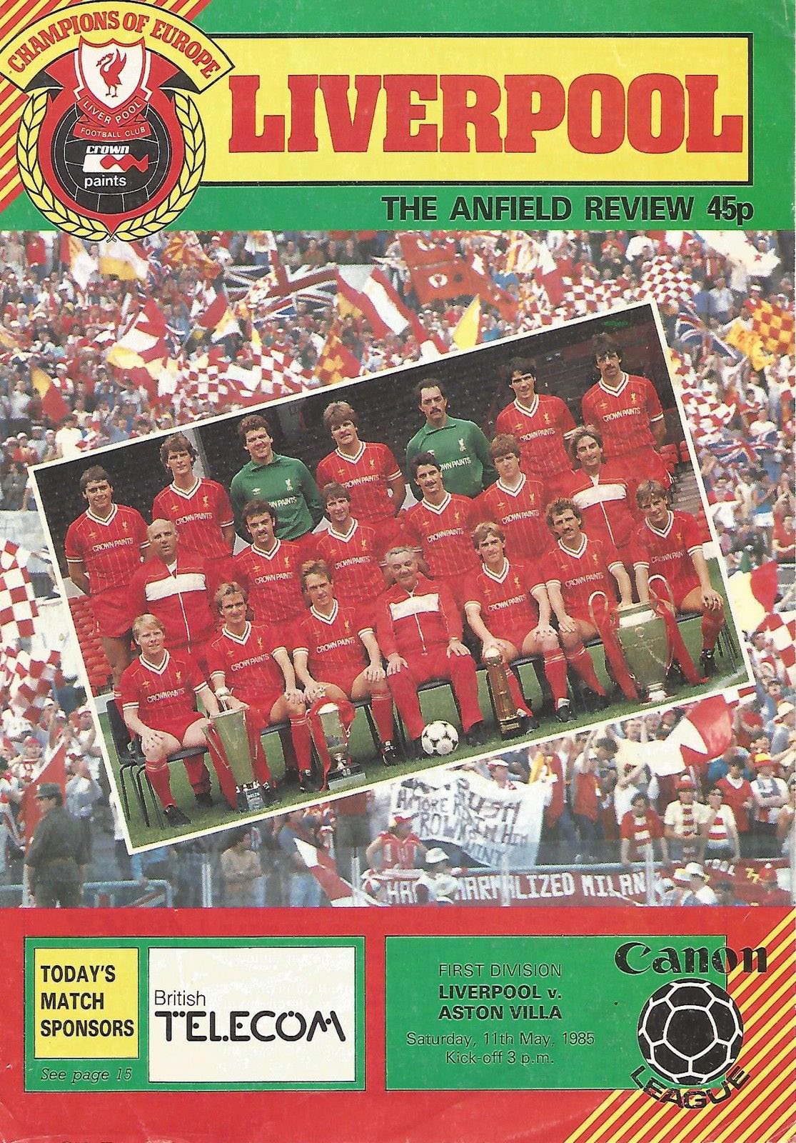 Liverpool vs. Aston Villa (May 11, 1985)