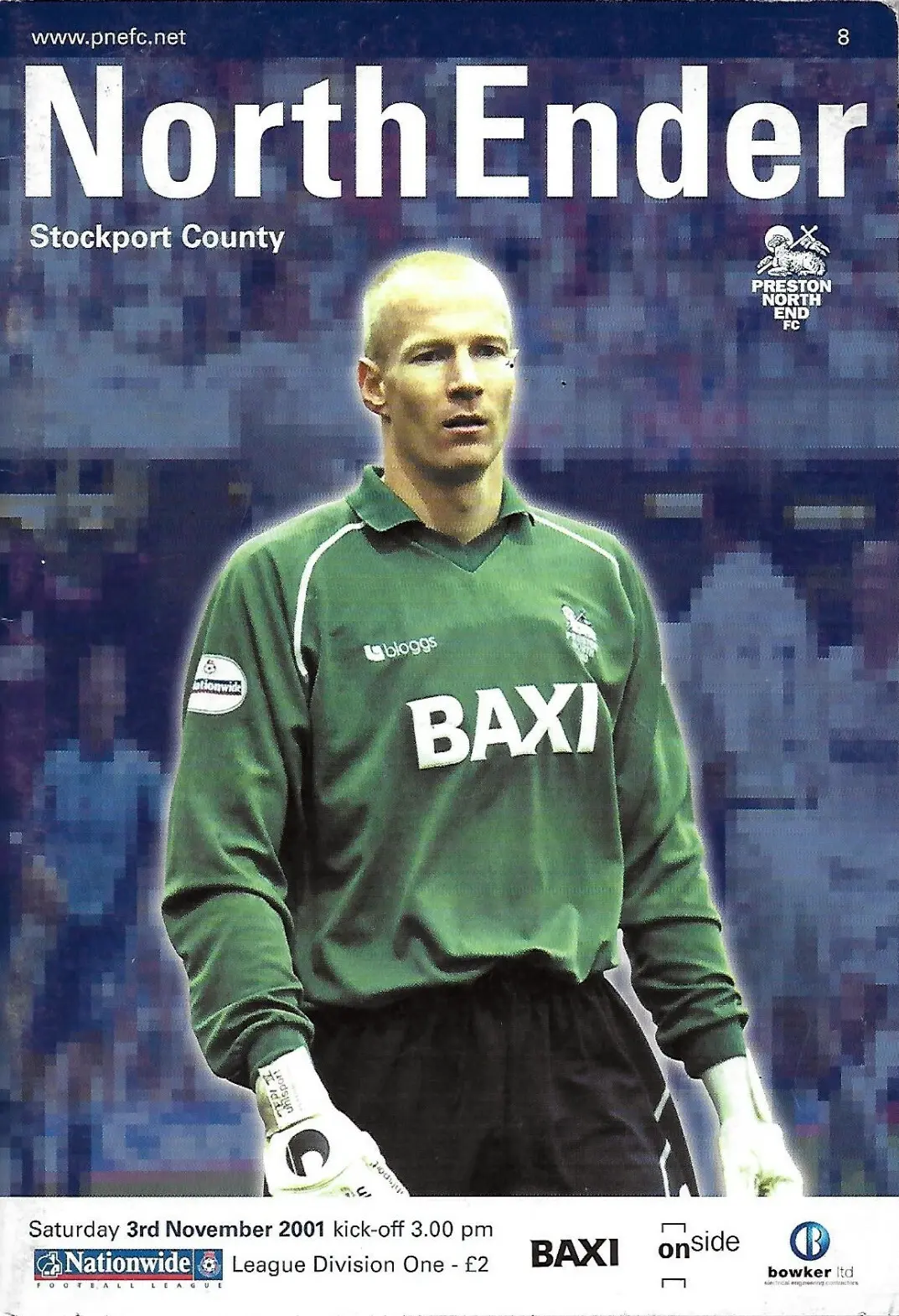Preston North End vs. Stockport County (November 3, 2001)