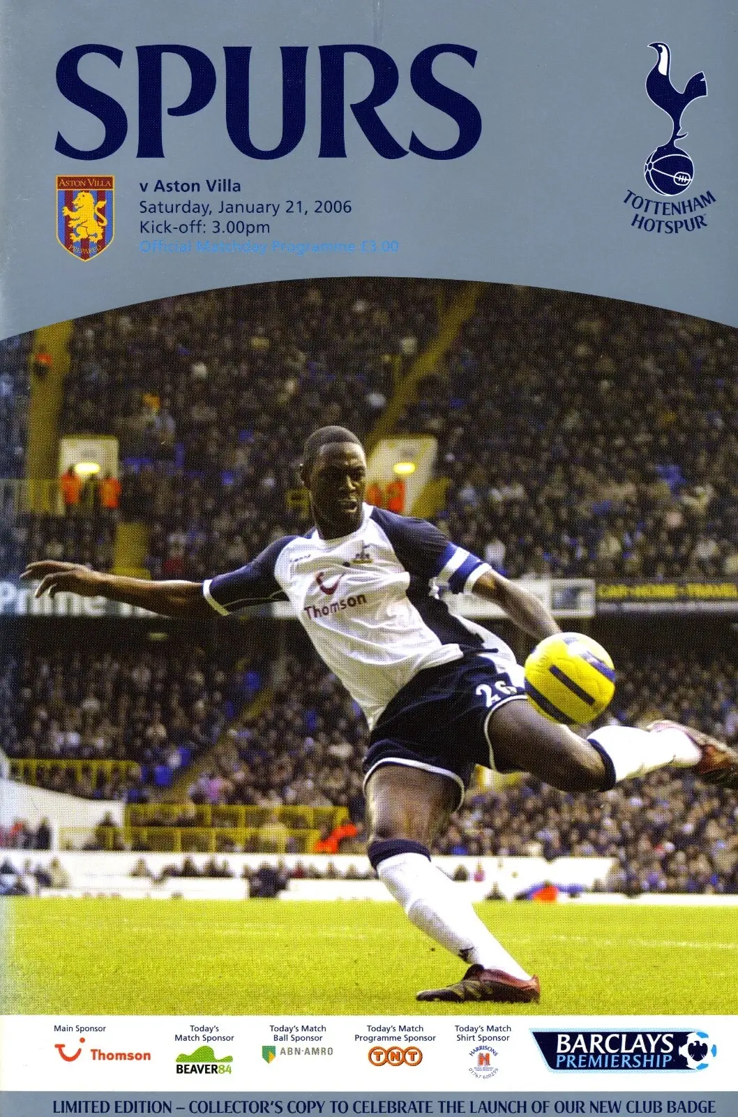 Tottenham Hotspur vs. Aston Villa (January 21, 2006)
