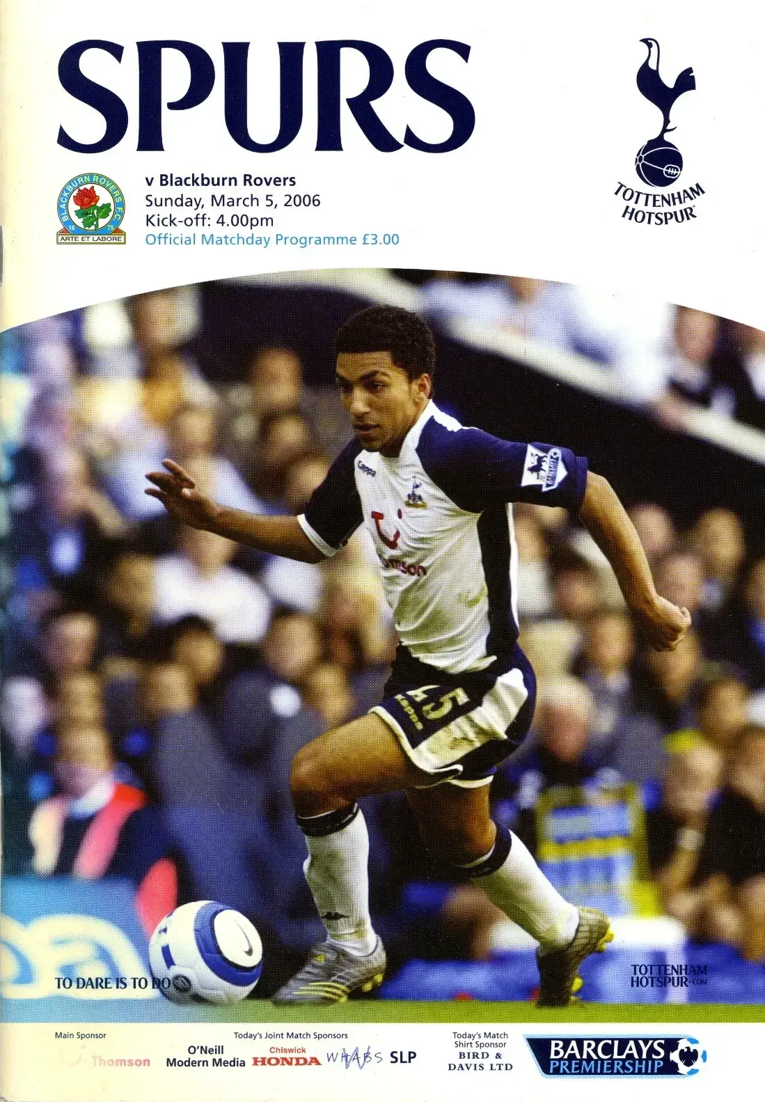 Tottenham Hotspur vs. Blackburn Rovers (March 5, 2006)