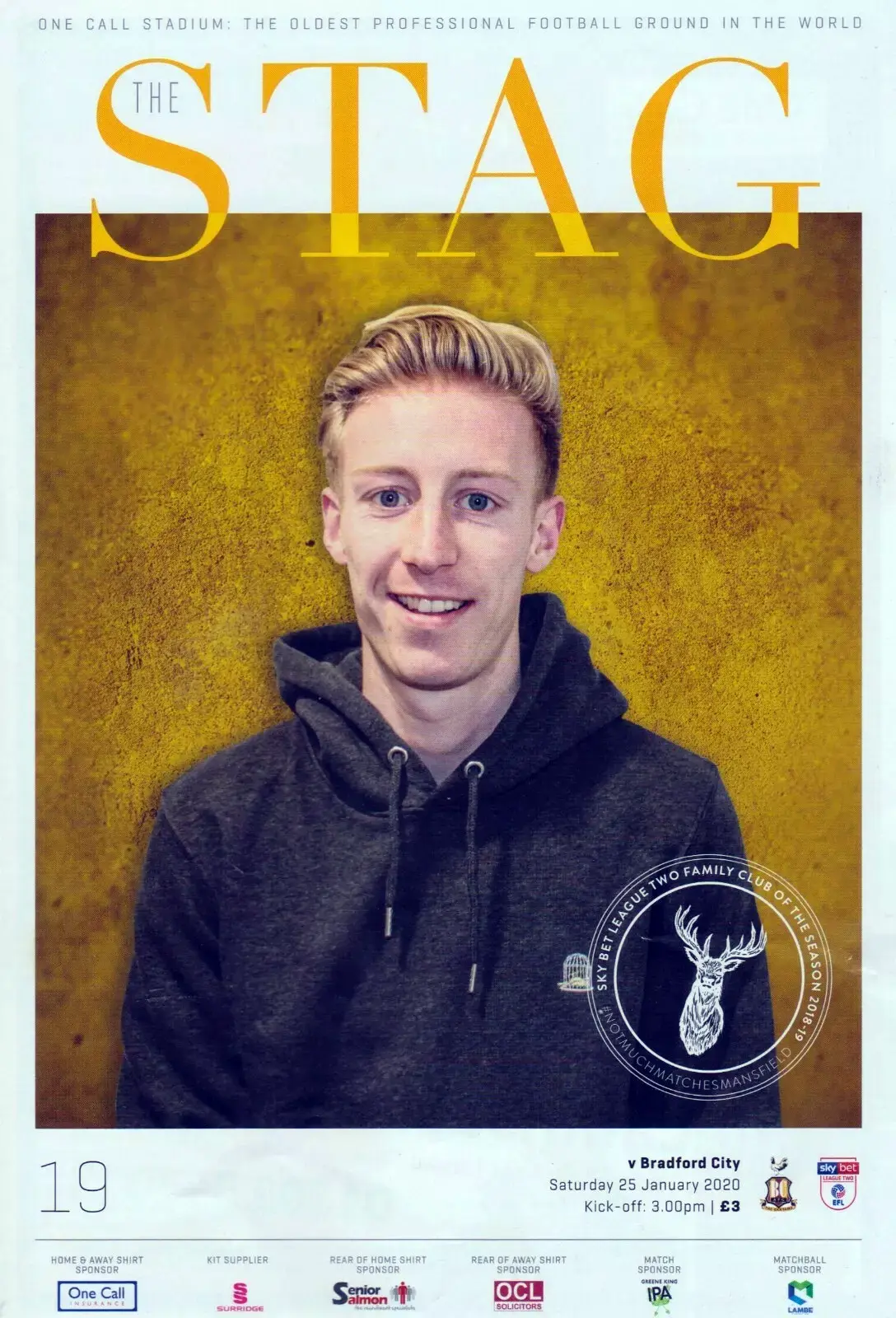 Mansfield Town vs. Bradford City (January 25, 2020)