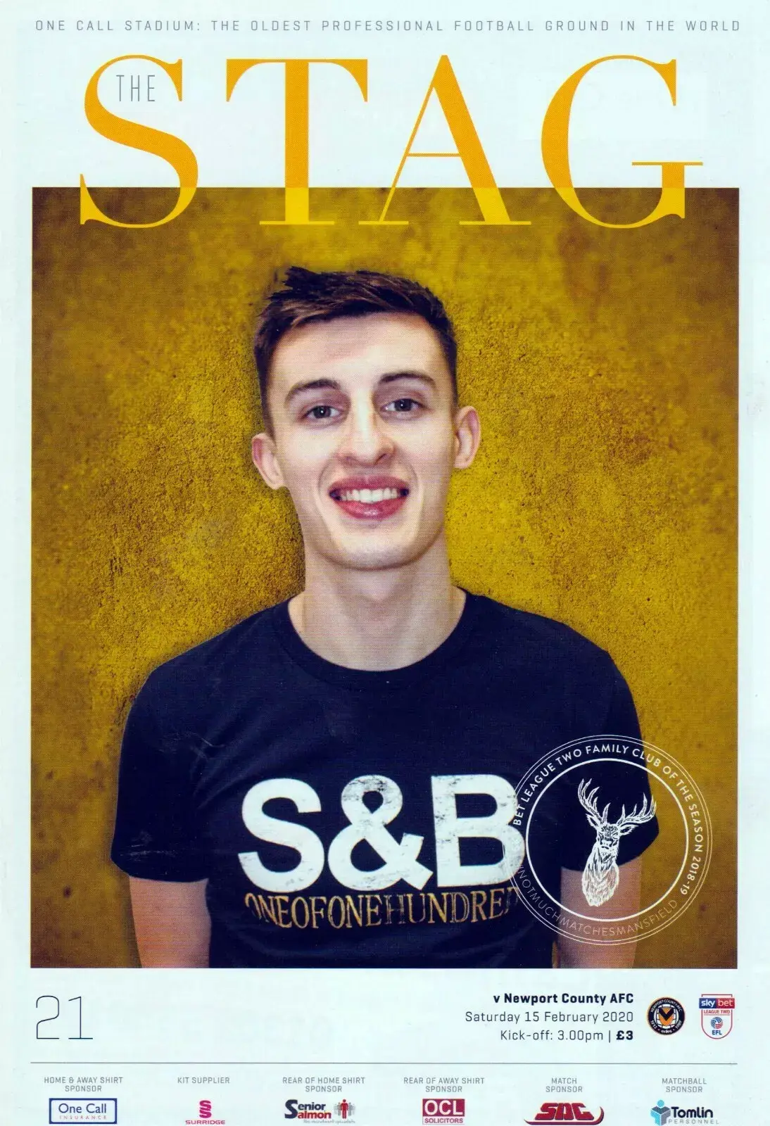 Mansfield Town vs. Newport County (February 15, 2020)