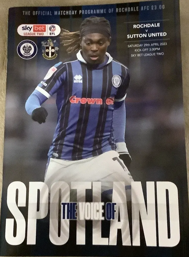 Rochdale vs. Sutton United (April 29, 2023)