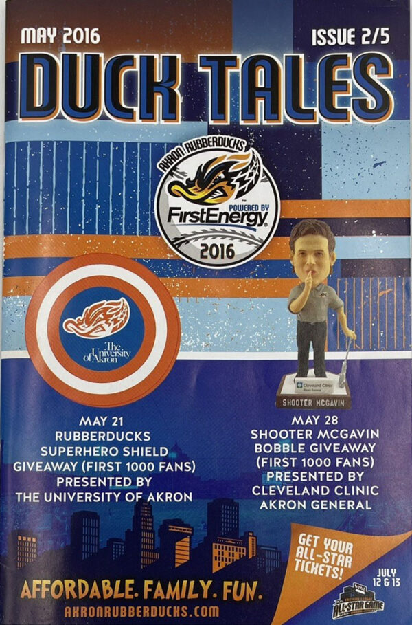 2016 Akron RubberDucks program