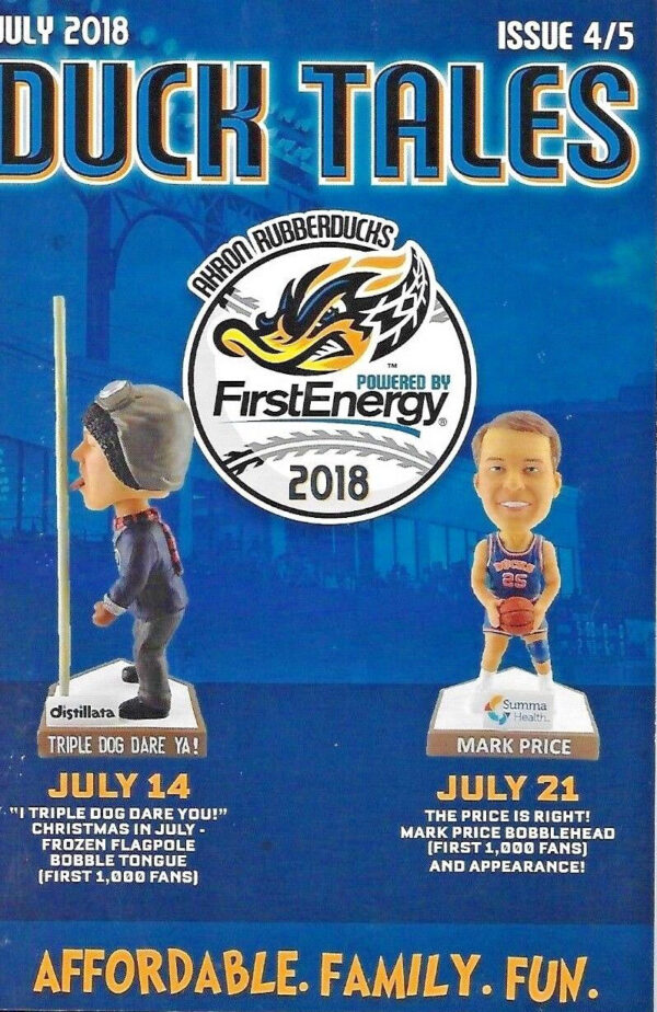 2018 Akron RubberDucks program