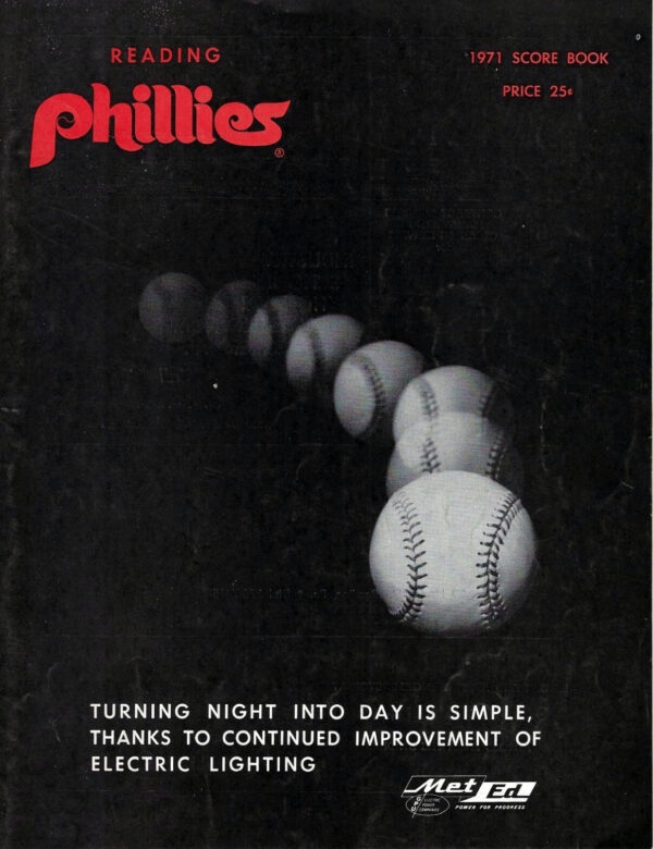 1971 Reading Phillies program
