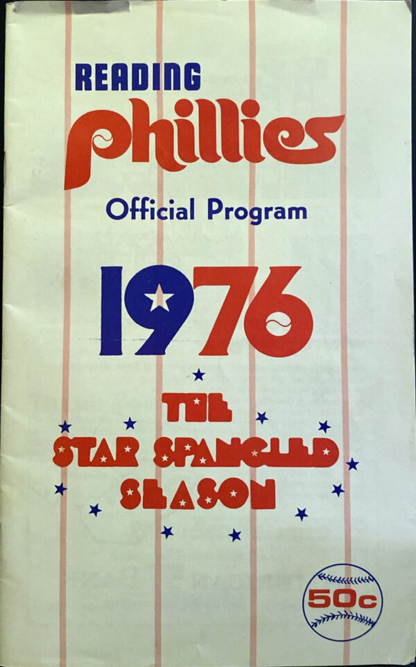 1976 Reading Phillies program