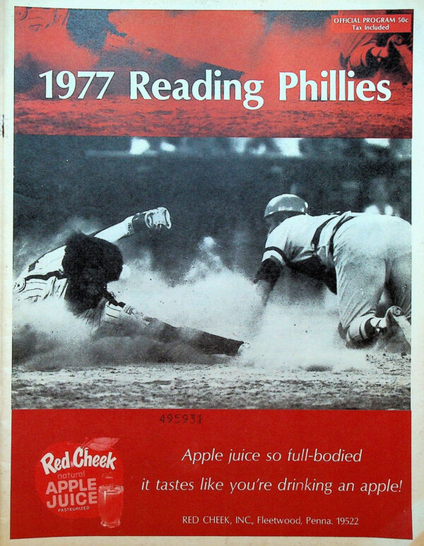 1977 Reading Phillies program