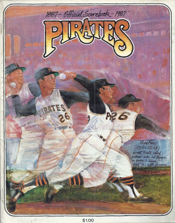 1987 Pittsburgh Pirates program